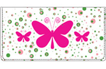 Bright Butterflies Leather Cover