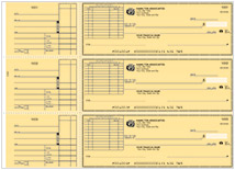 Yellow Safety Long Voucher Checks